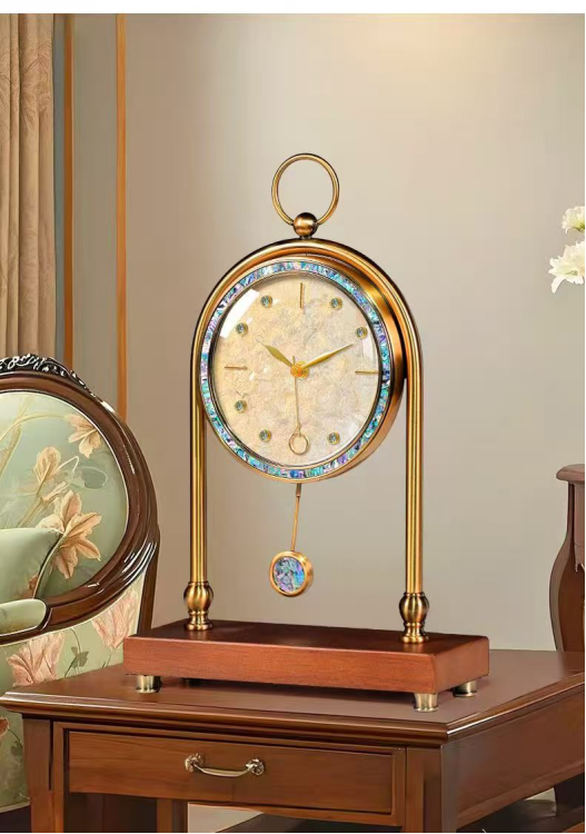 Metal table clock