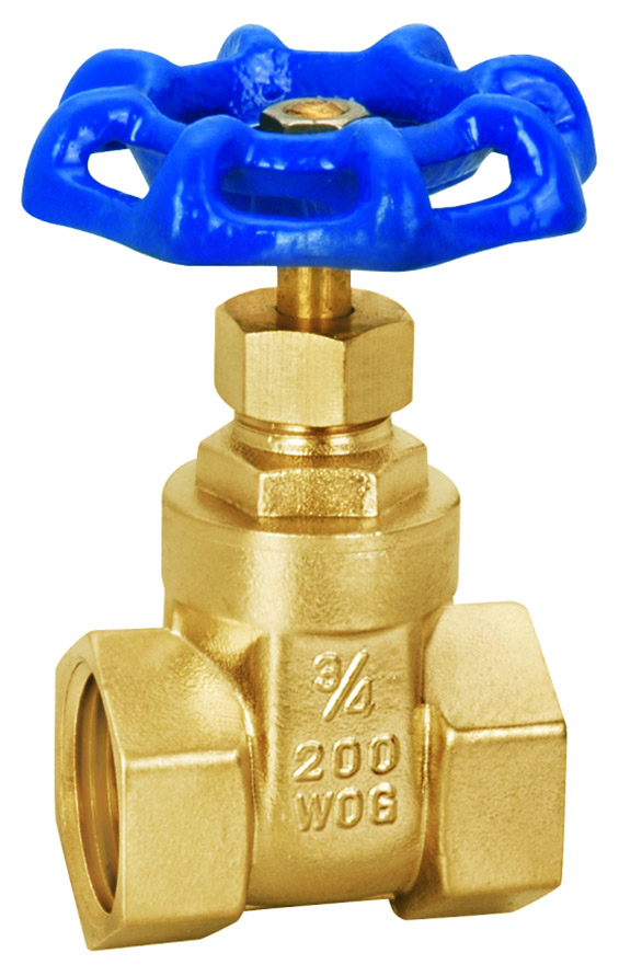 Brass gate valve