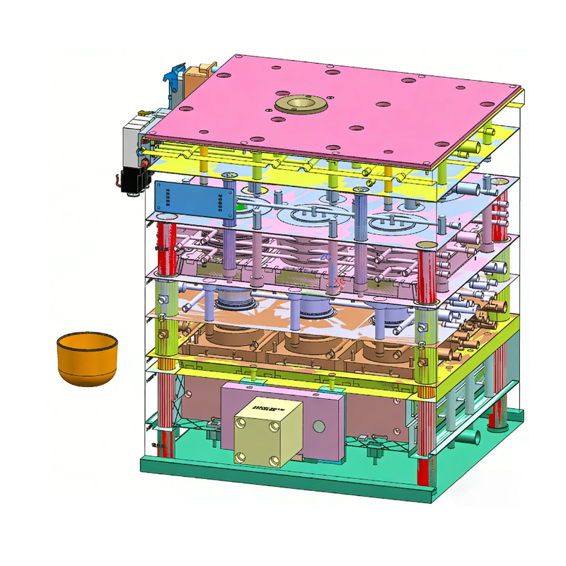High-Precision LED Bulb Plastic Shell Injection Blow Mould
