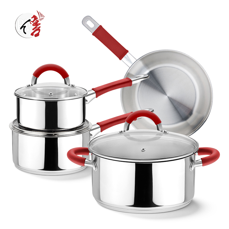 Realwin 7pcs stainless steel cookware set