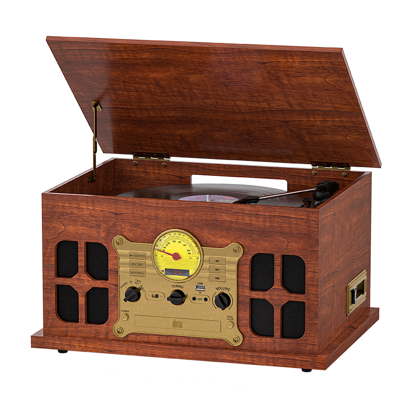 Retro 8-in-one Turntable Player