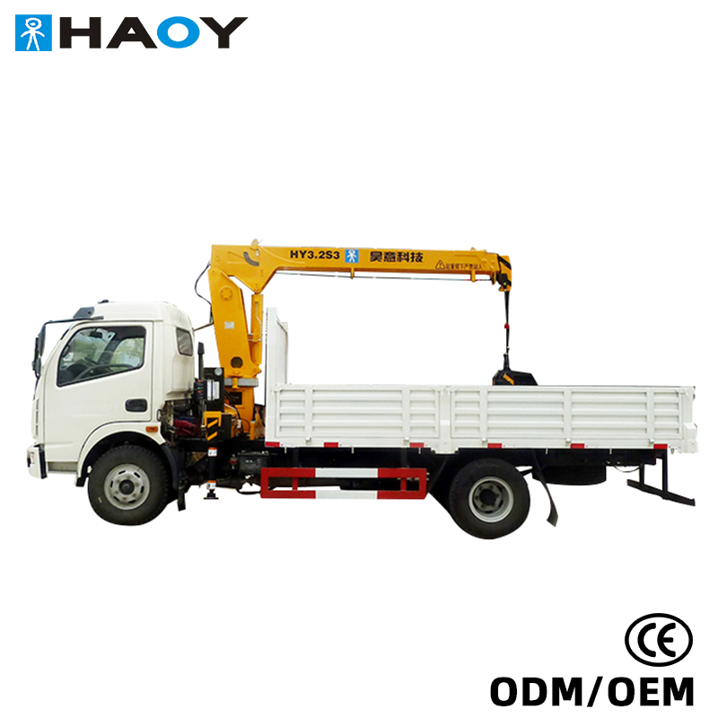 Haoyi 3.2-ton truck-mounted crane