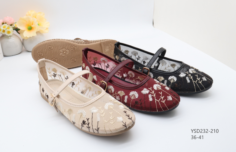 Women's embroidered shoes