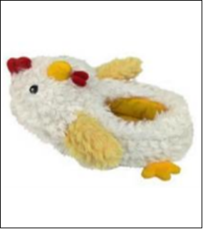 Chicken-shaped shoes