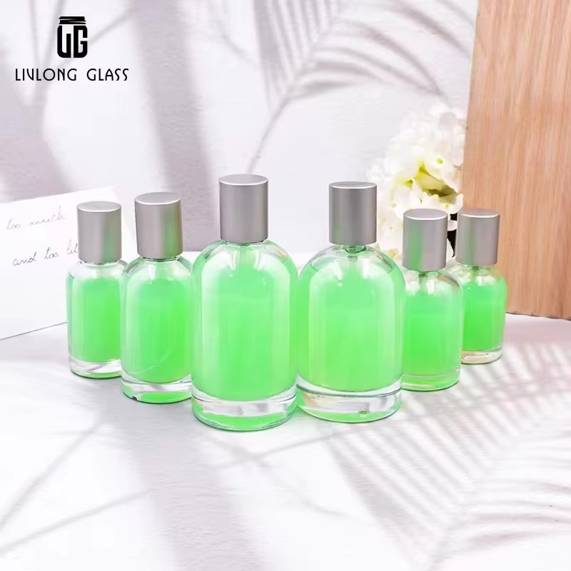Wholesale Round Empty 30ml 50 ml 100ml Perfume Bottle Spray Bottle Perfume Glass Bottles