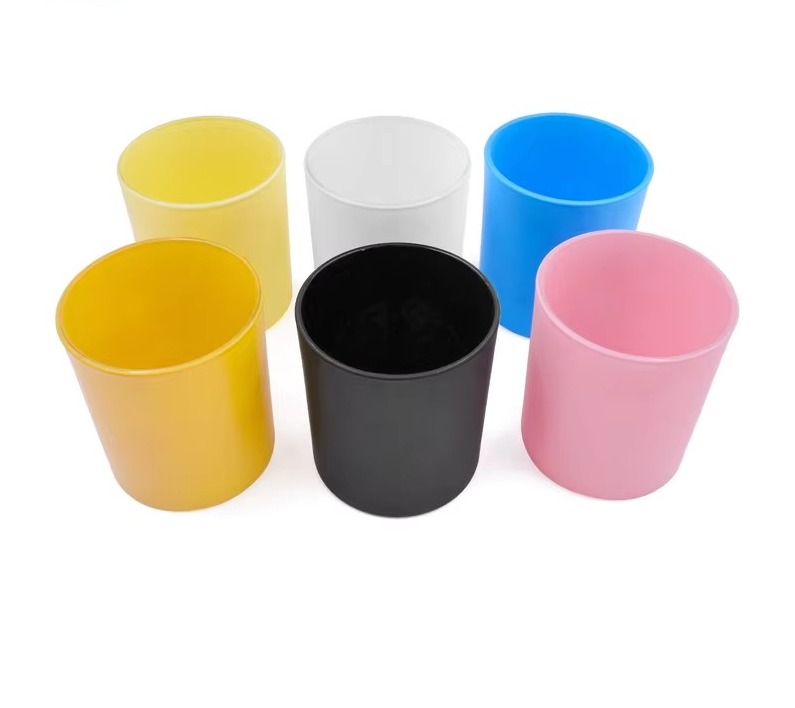 320ml Customized Candle Holders Containers Glass Candle Jars With Lids