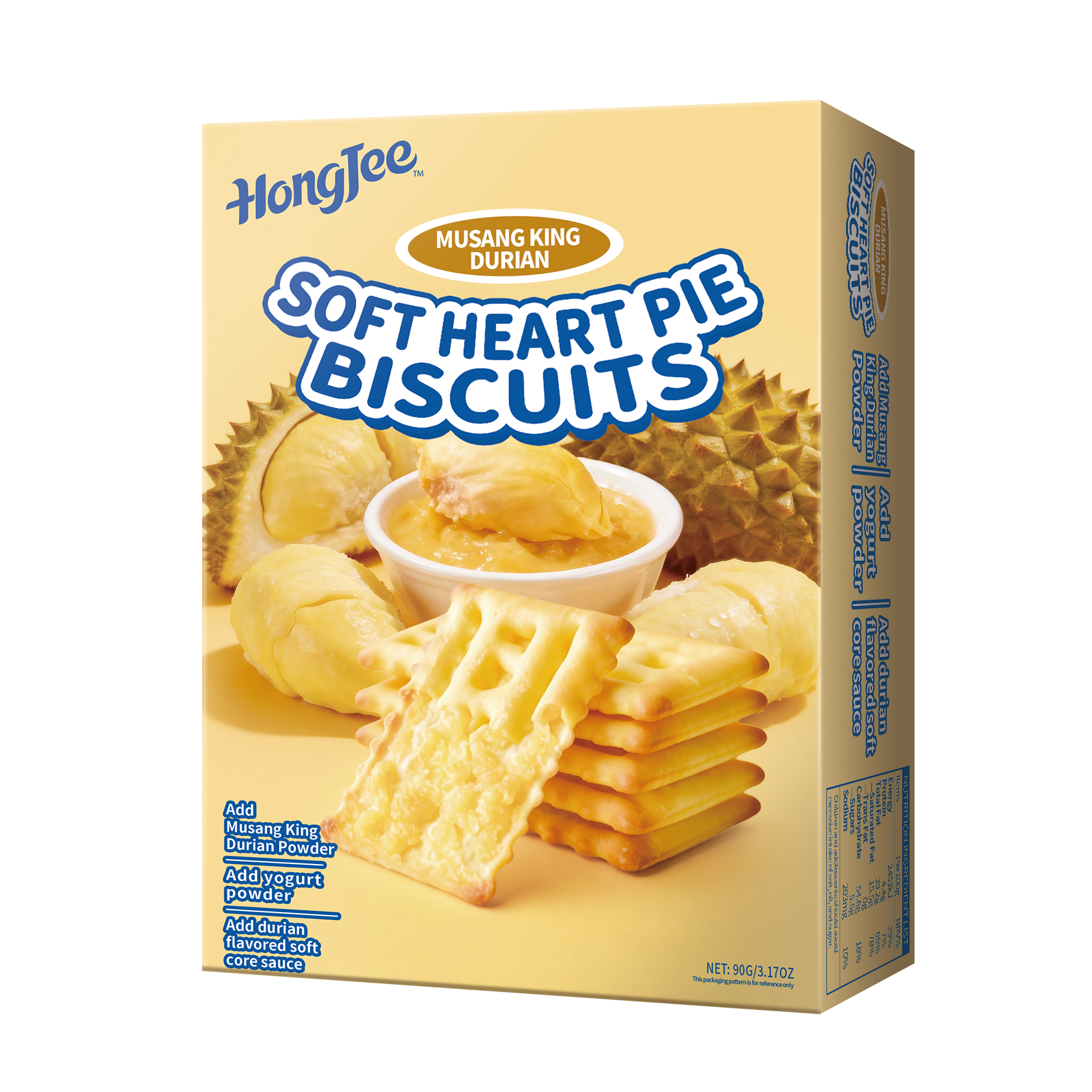 Soft Heart Pie Biscuits(Musang King Durian)