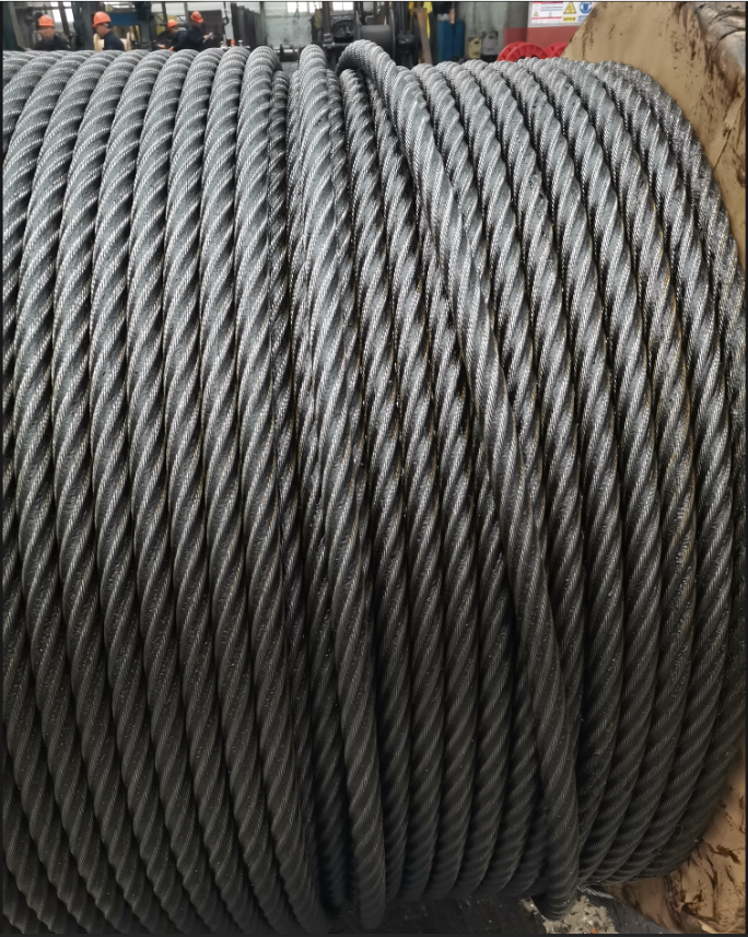 Compacted strand steel wire rope