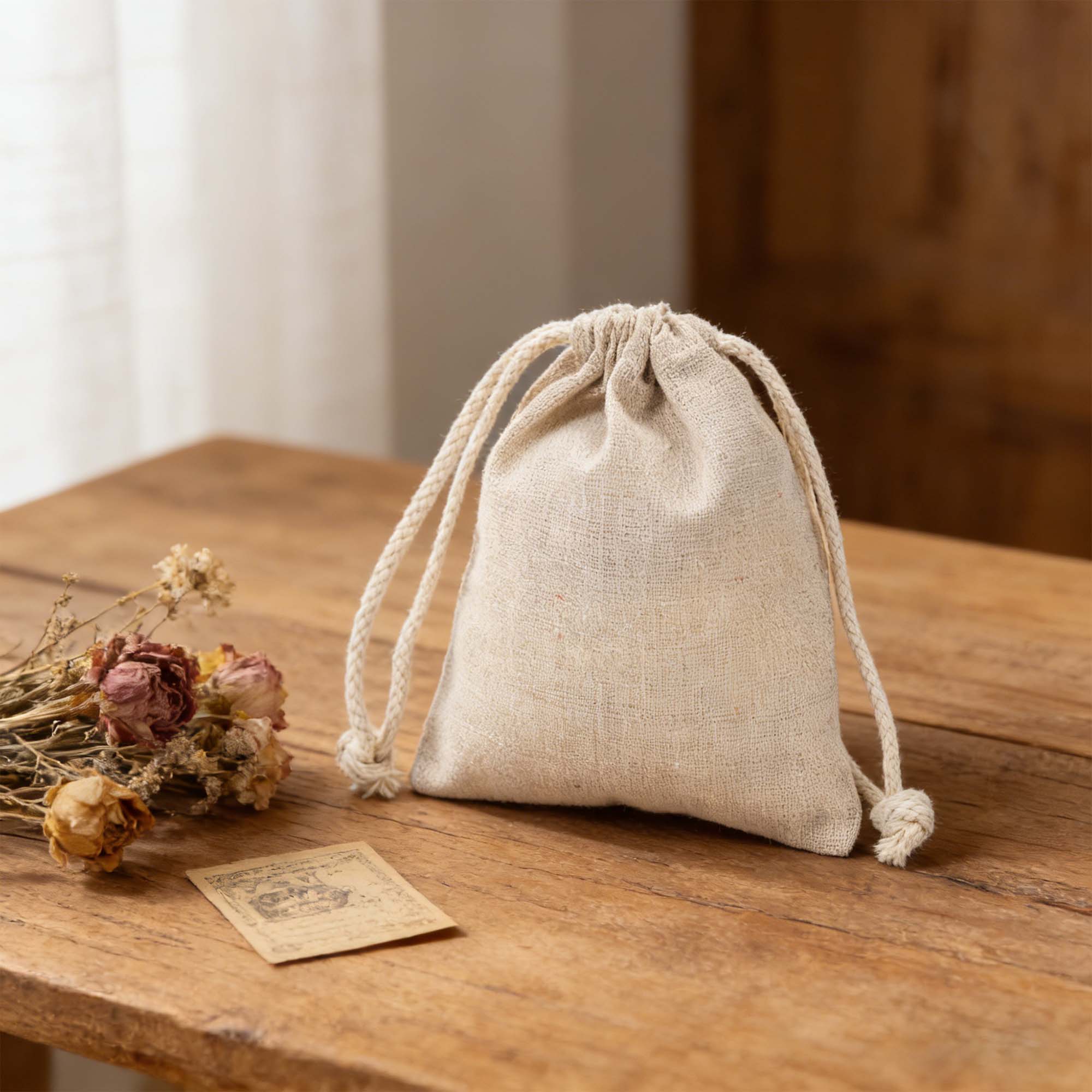 Industrial Jute Burlap Bag High Load Biodegradable Export Packing Custom Logo Drawstring Gift Bag