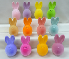 Flocked Bunny Head