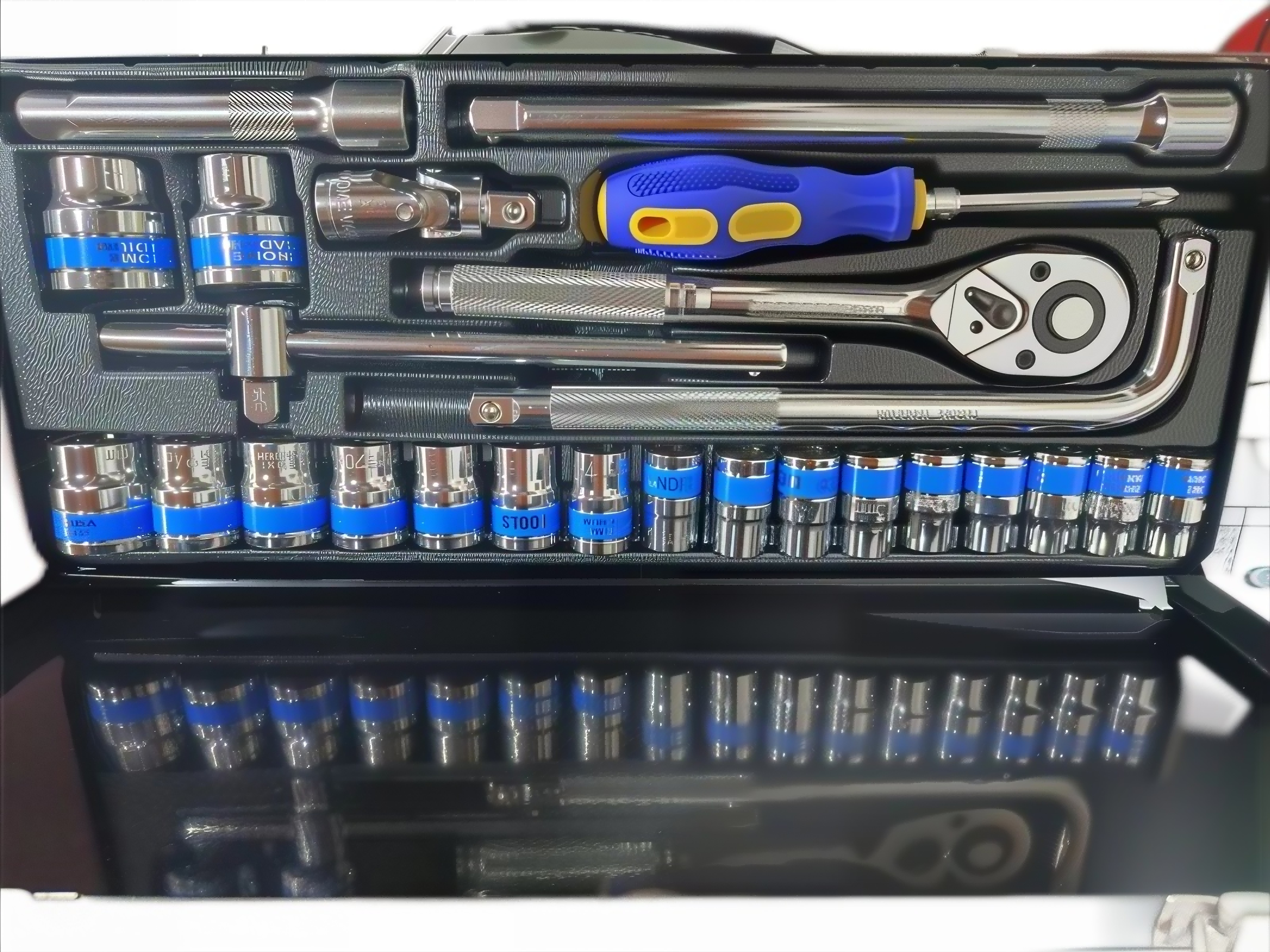 24-Piece Automotive Tool Set with L-Handle Tools