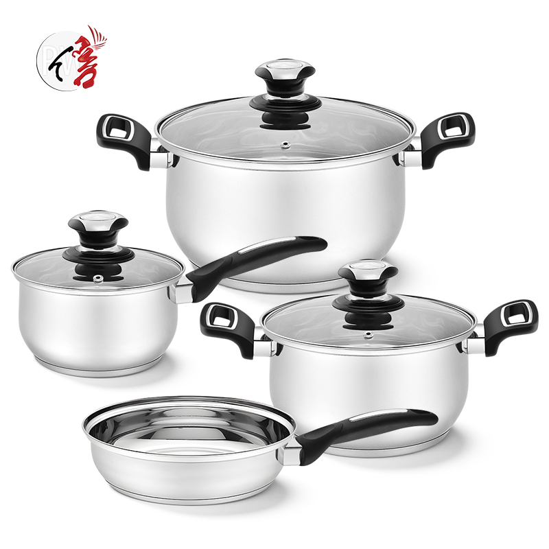 Realwin 7pcs stainless steel cookware set