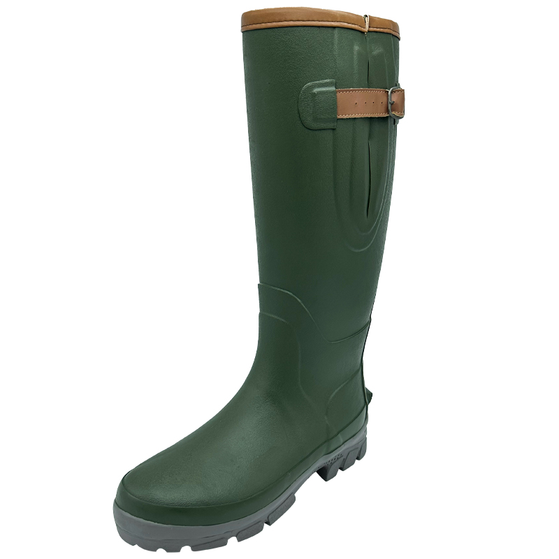 High-topped rain boots