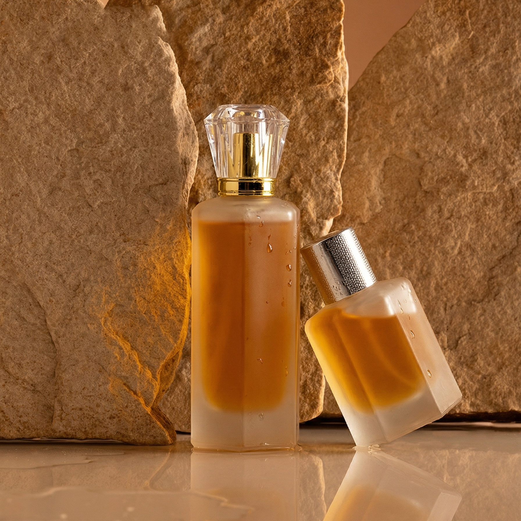 50ml 100ml clear frost perfume bottle