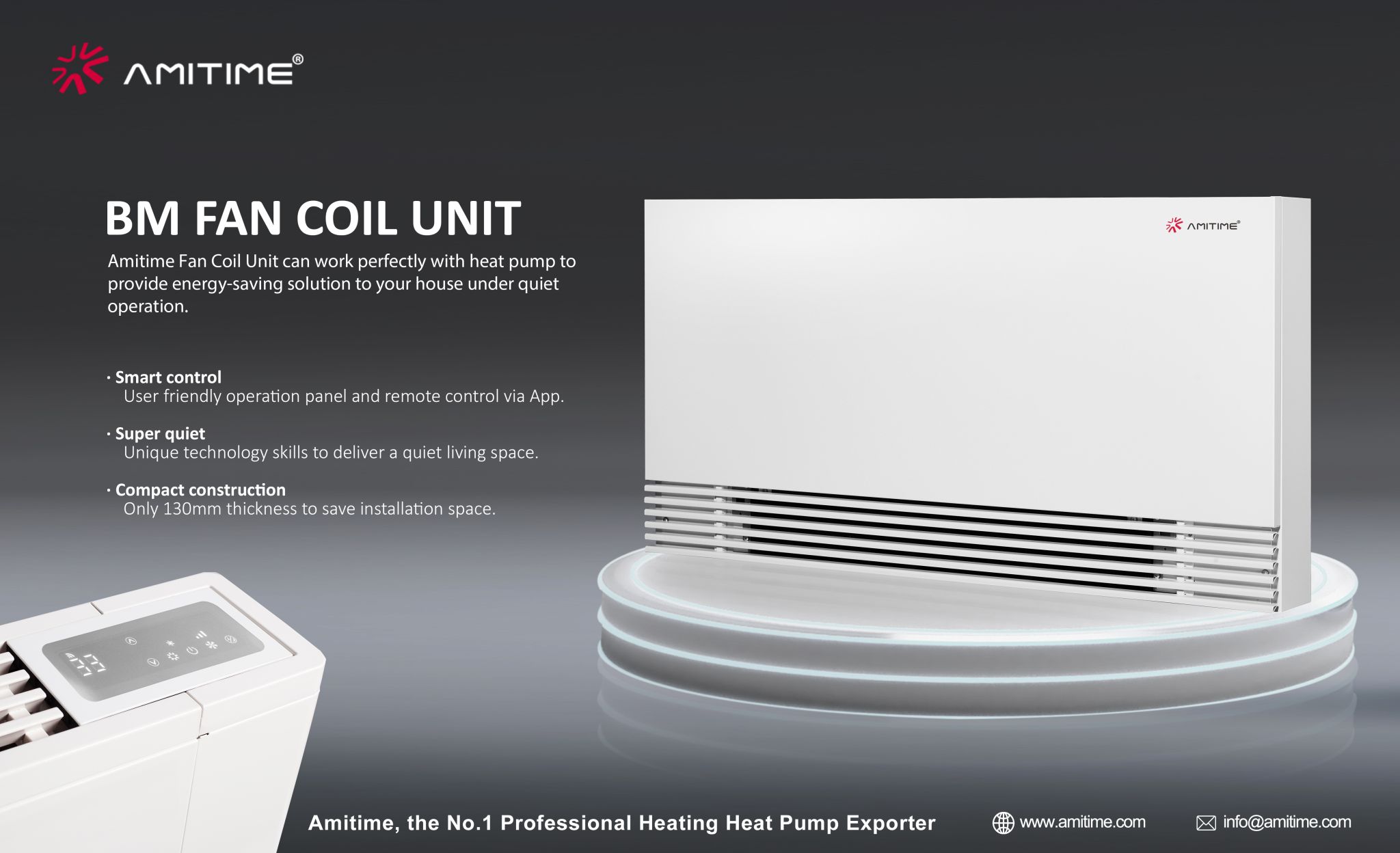 AMITIME BM ultra-slim metal fan coil unit