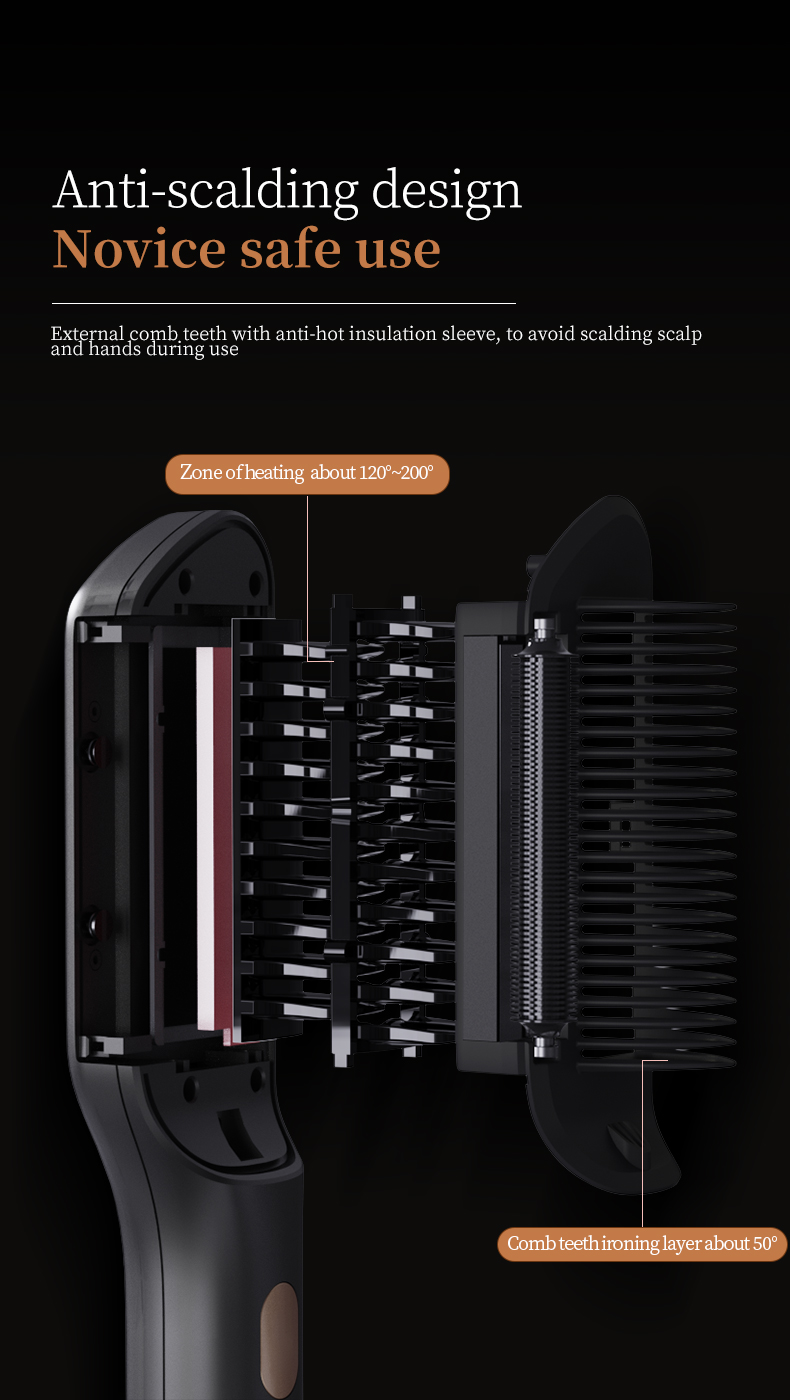 KSkin Oil Hair Straightening Brush