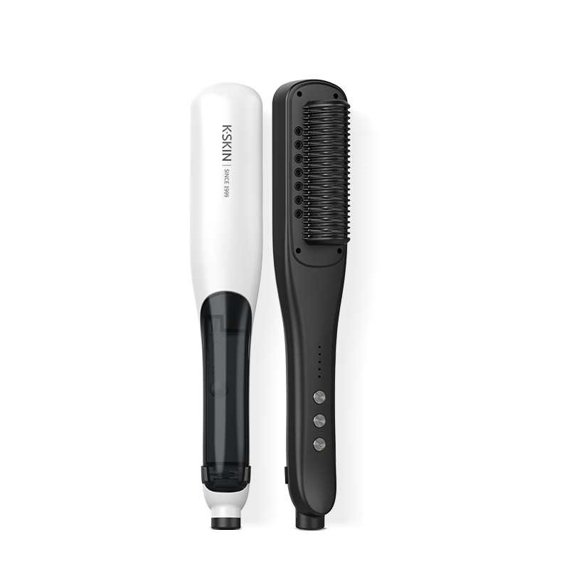 Steam Hair SKskin traightener Brush with Moisturizing Care