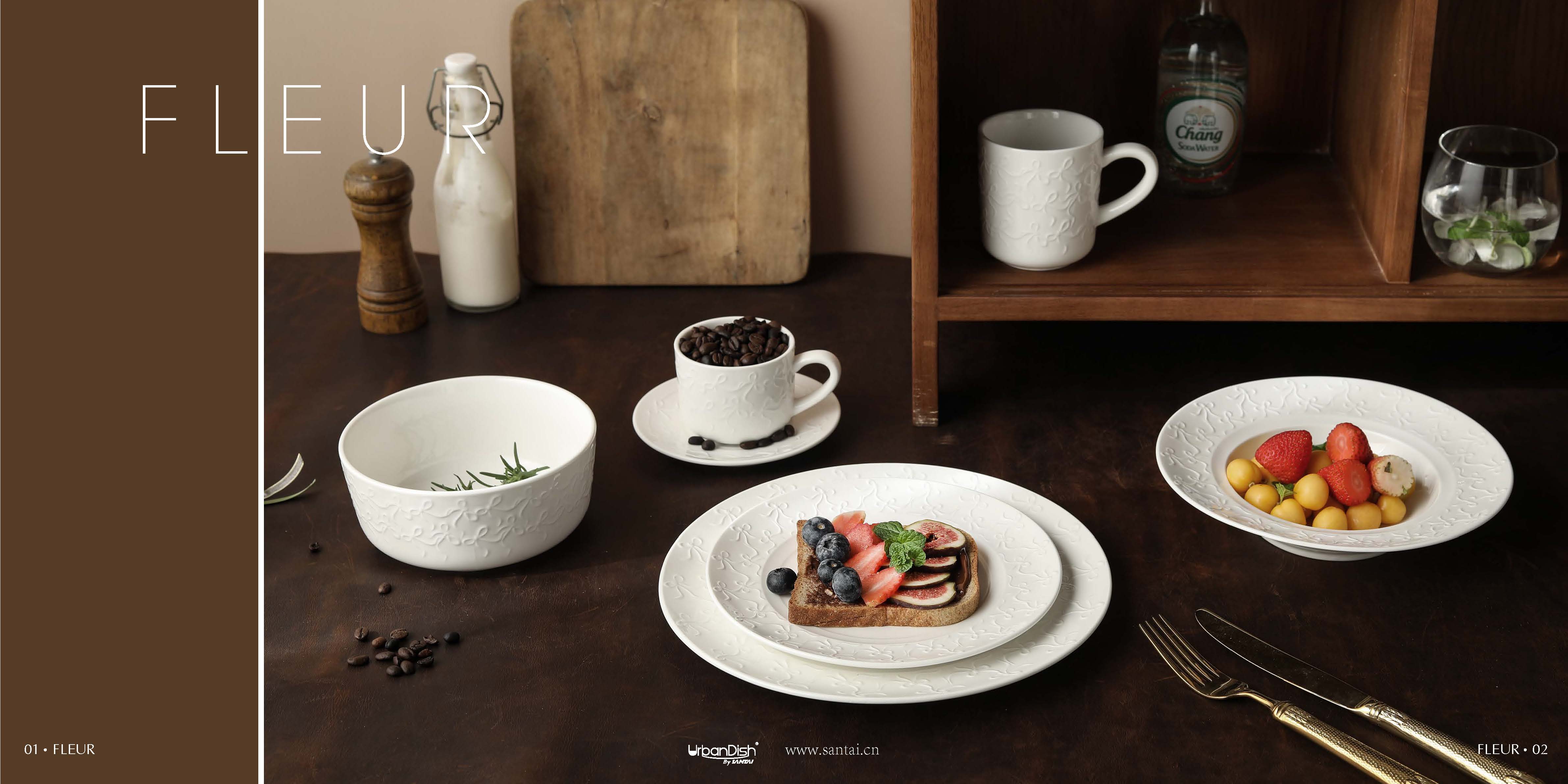 Fleur- Hotel Porcelain Tableware sets
