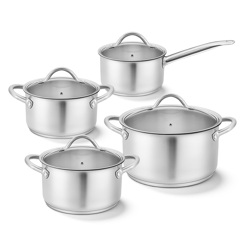 Realwin 8pcs stainless steel cookware set
