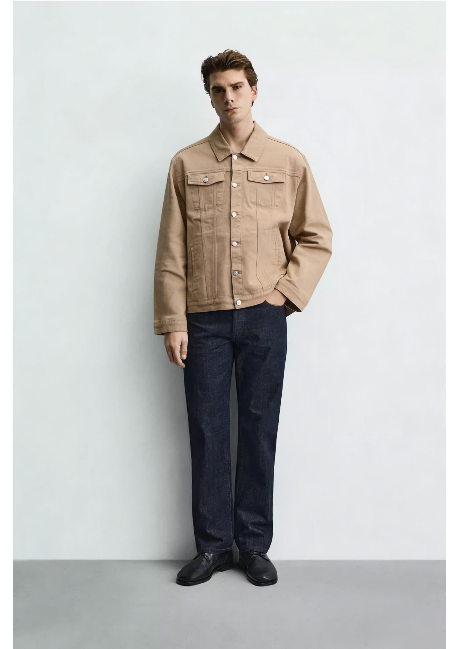 denim jacket, denim coat, casual coat, casual jacket, yellow coat, green coat