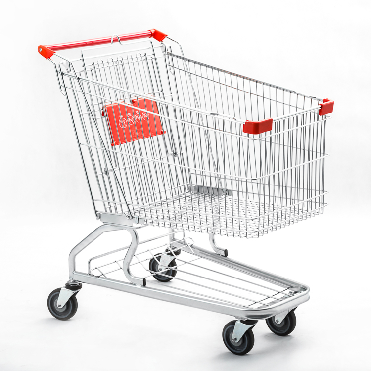 Shopping trolley，wire shelving