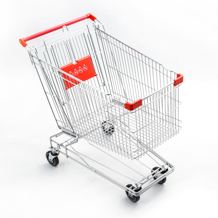 shopping trolley，wire shelving