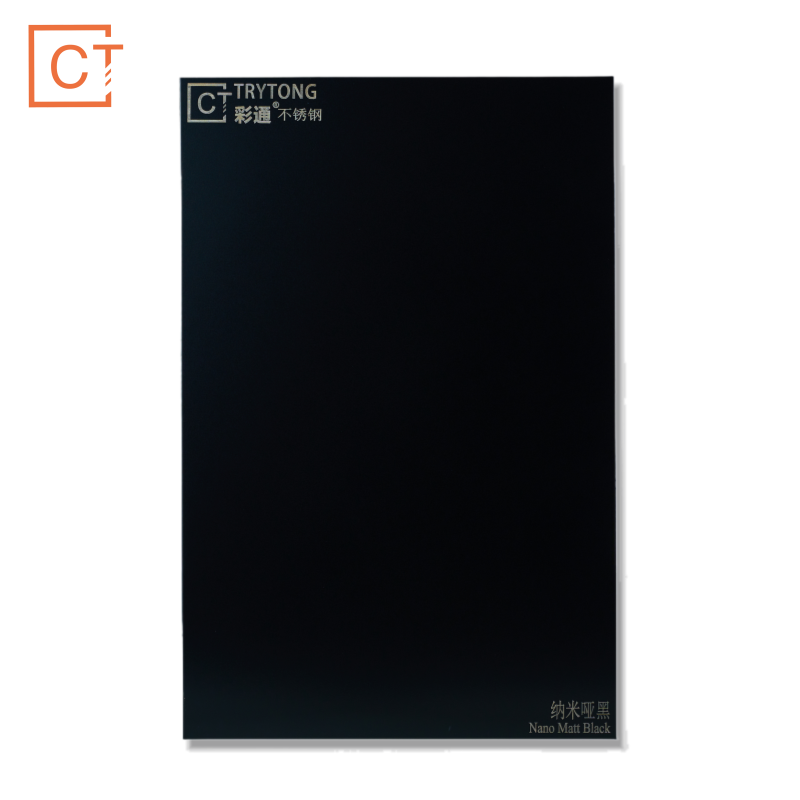 Black stainless steel color plate