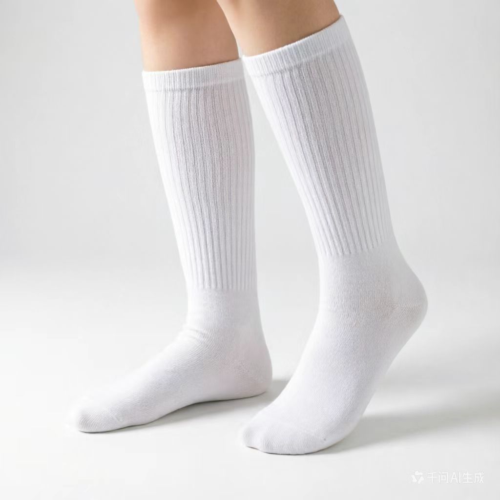 Solid Color Thigh-High Socks