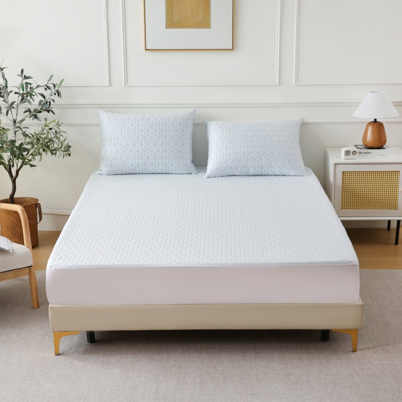 Middle PE Cooling Jacquard Waterproof Mattress Protector