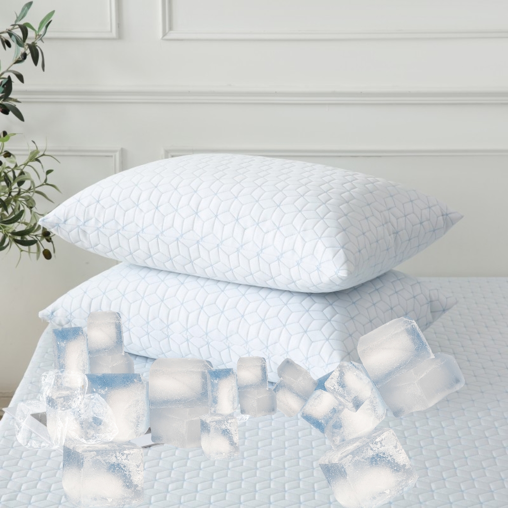 PE Cooling Jacquard Waterproof Pillow Protector with Zipper