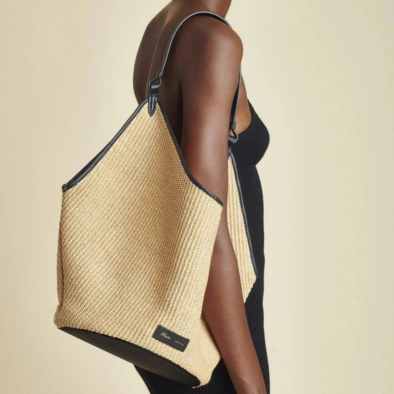 Wholesale Summer Handmade Mesh Straw Woven Waterproof Polyester Women's Handbag Bucket Beach Casual