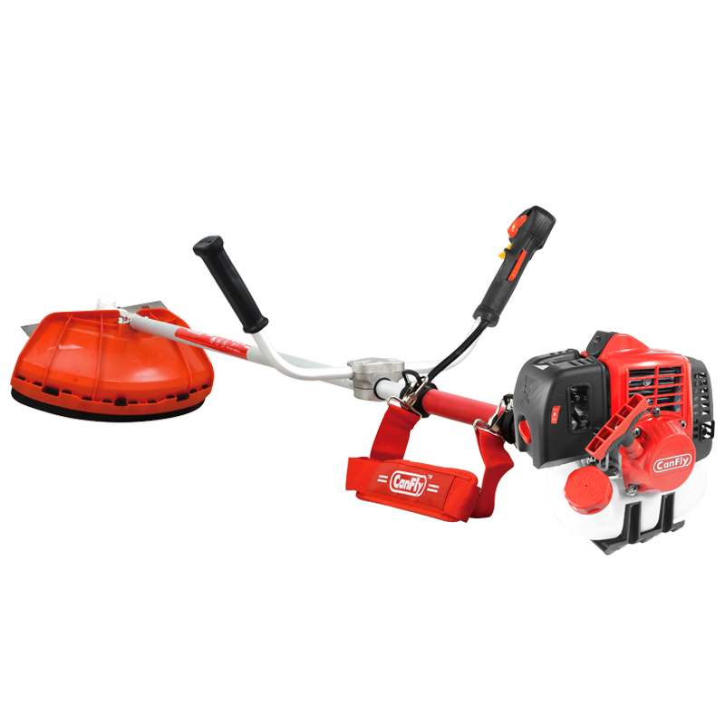 63cc 2 Stroke Gasoline Brush Cutter Heavy Duty Aluminum Shaft High Power Grass Trimmer Landscaping