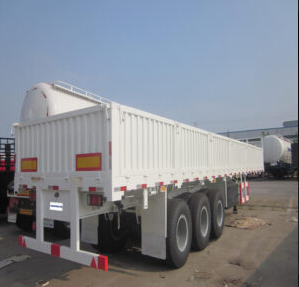 Flat deck Interlink Tandem Trailers Dropside Sidewall Cargo Lorry Truck Semi-Trailer China Factory