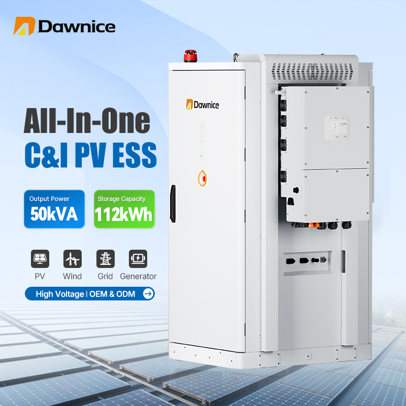 OEM HV LIfePO4 Lithium ion Battery ESS Industry Commercial 100Kwh 112Kwh Battery with Inverter 50Kw