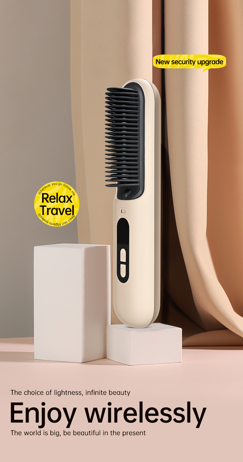 Hot Air Hair Straightener Brush