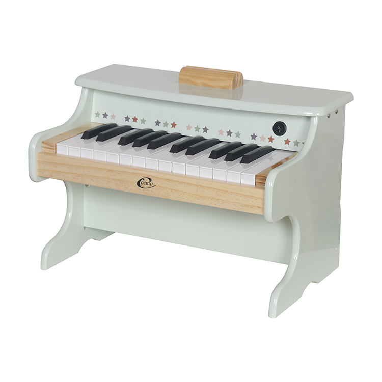 Children's Wooden Simulation Electronic Piano Toy, Baby Enlightenment Music Mini Piano