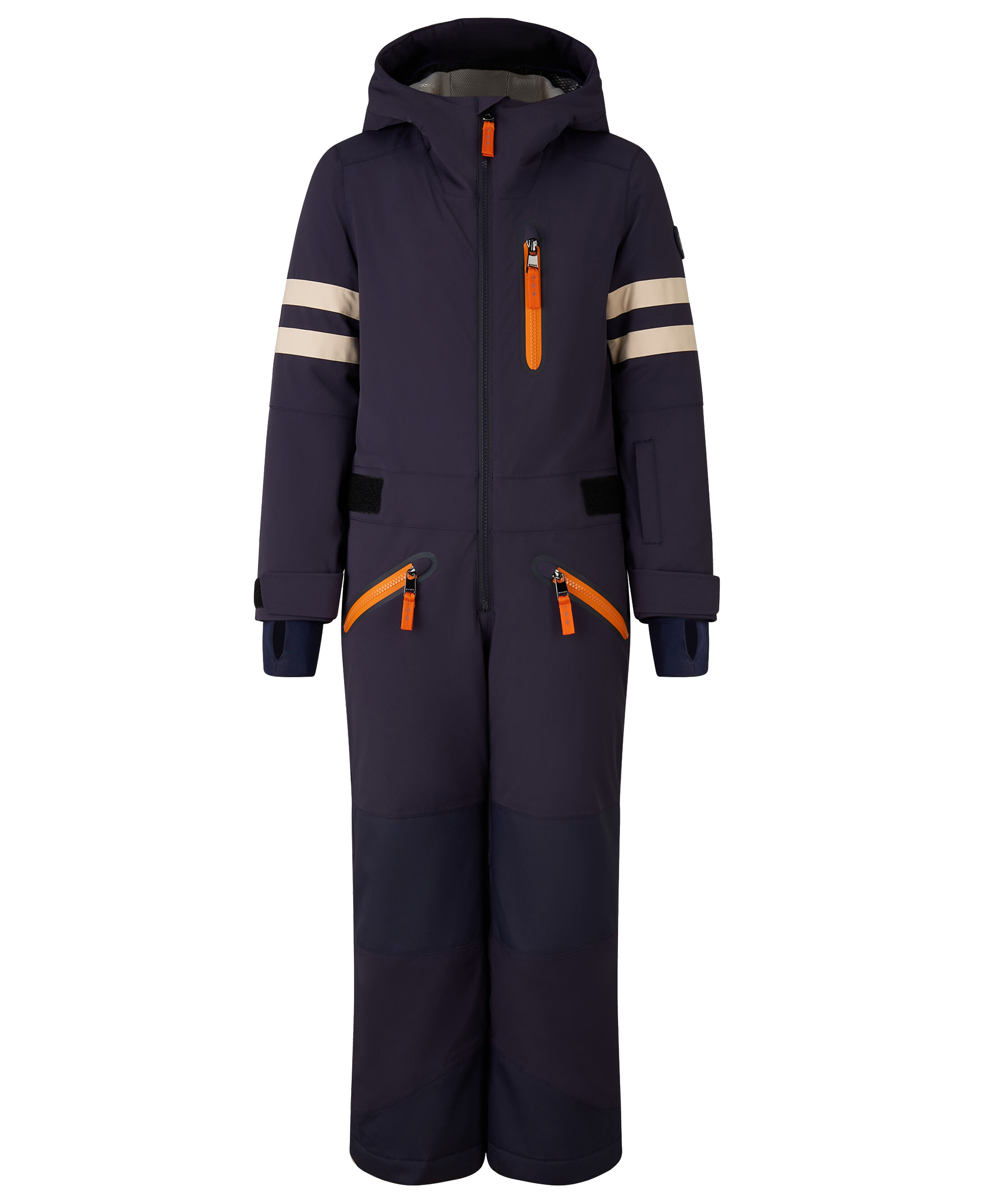Boys' One Piece Ski Suit Waterproof Windproof Hooded with Zipper Closure Warm Winter