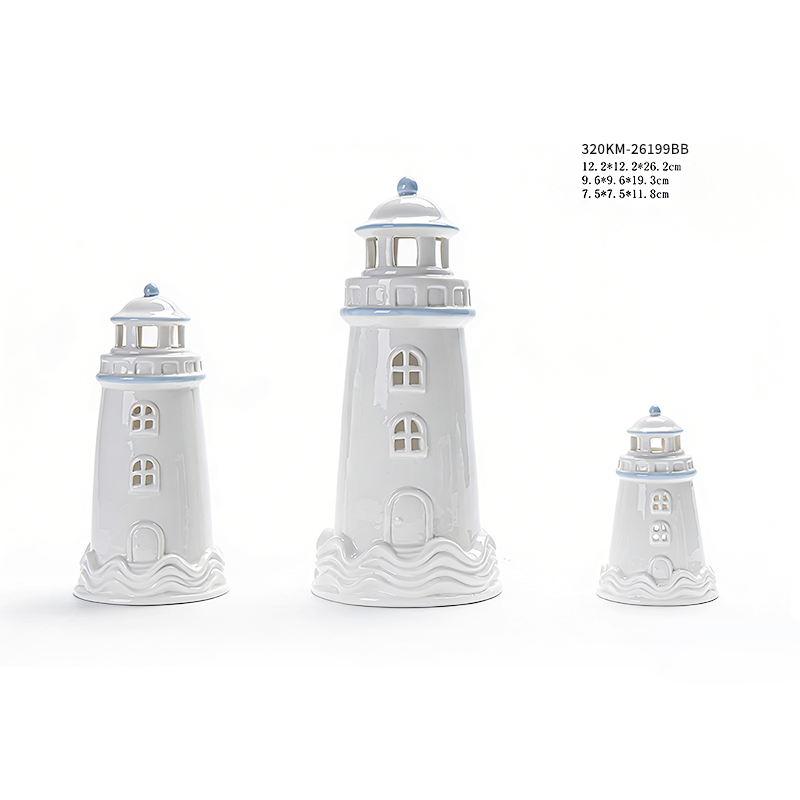 Ceramic marine-themed home decorations