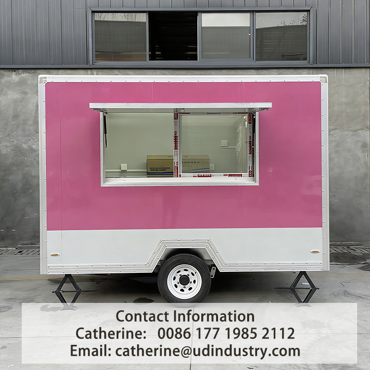 UD Food Trailer Truck With Full Kitchen Trailers Fully Equipped Coffee Carts And Concession Trailer