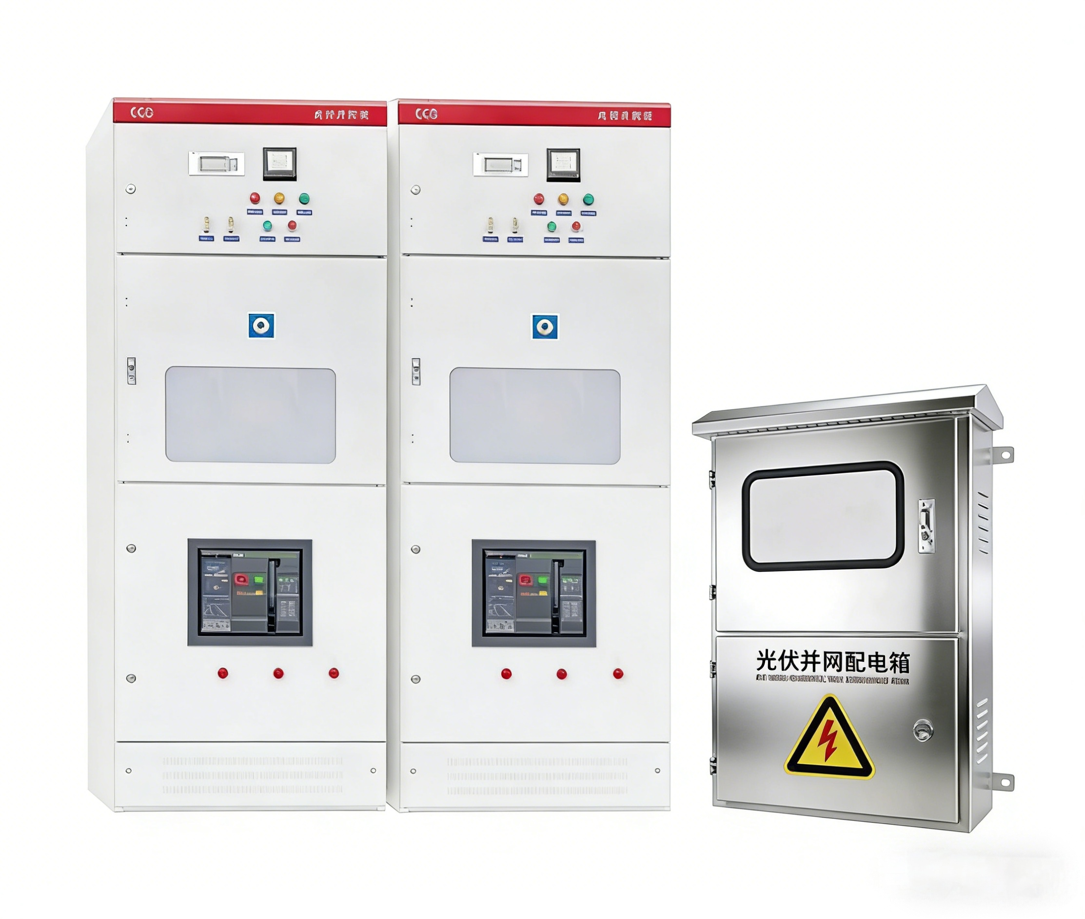 Photovoltaic combiner cabinet, grid connection box