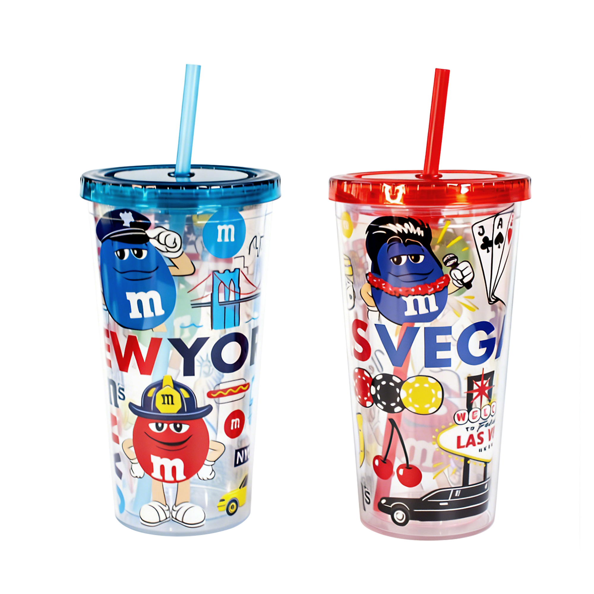KXG-550ML Plastic Bottle With Straw