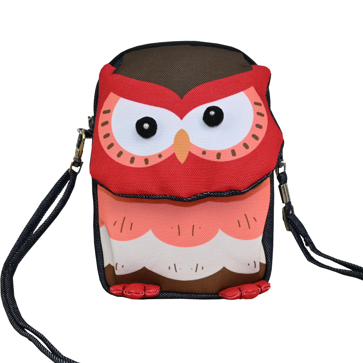 Owl-shaped crossbody bag