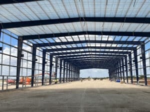 Steel space frame factory building prefabricated lightweight load-bearing structure system