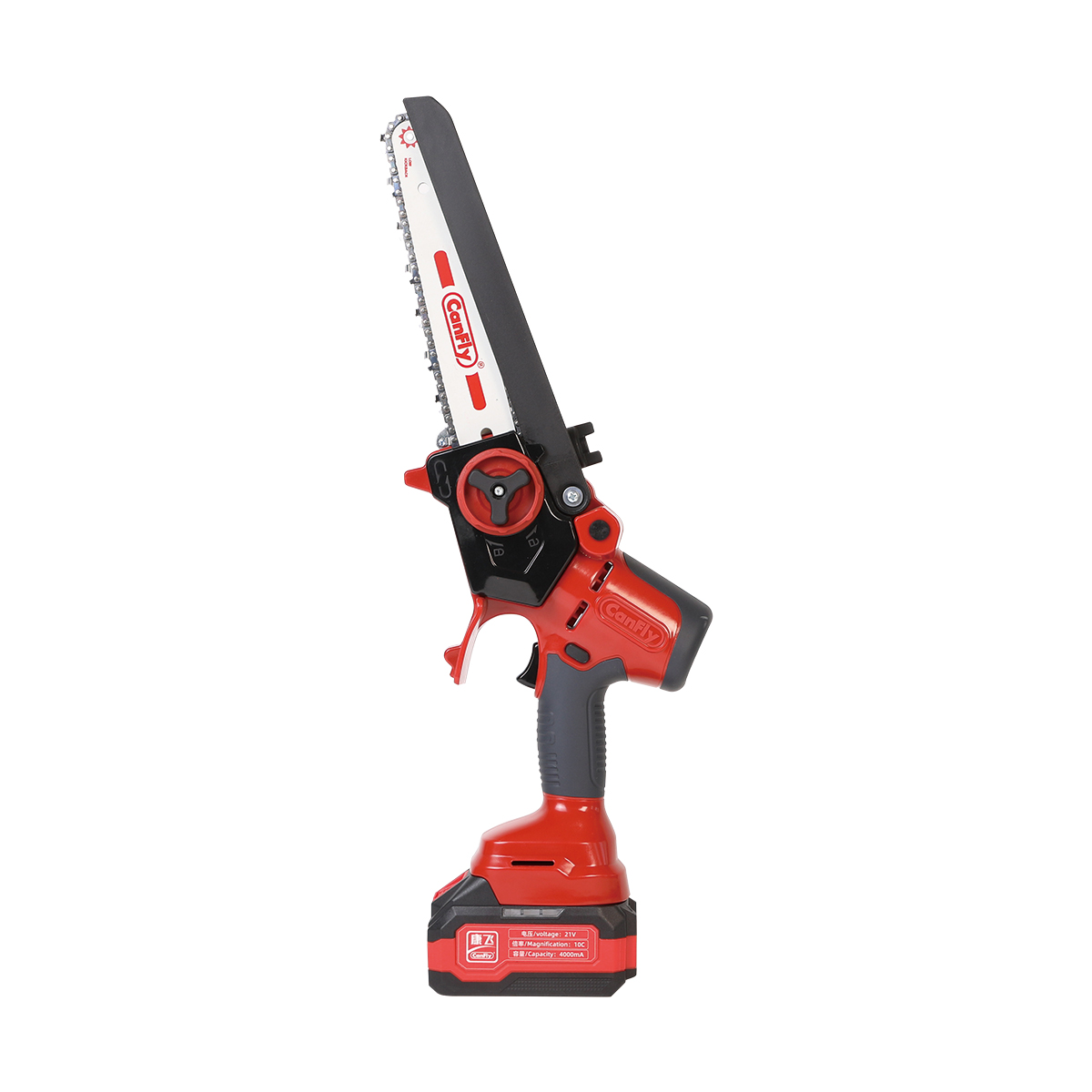 Canfly 8inch 3000MAH 21V Portable Cordless Mini Electric Chain Saw