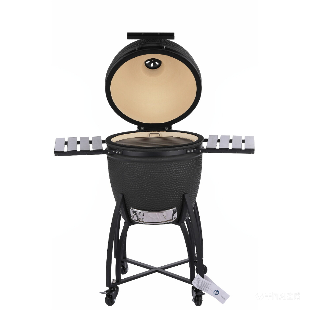 26“ Prime Ceramic Kamado Grill Matte Black