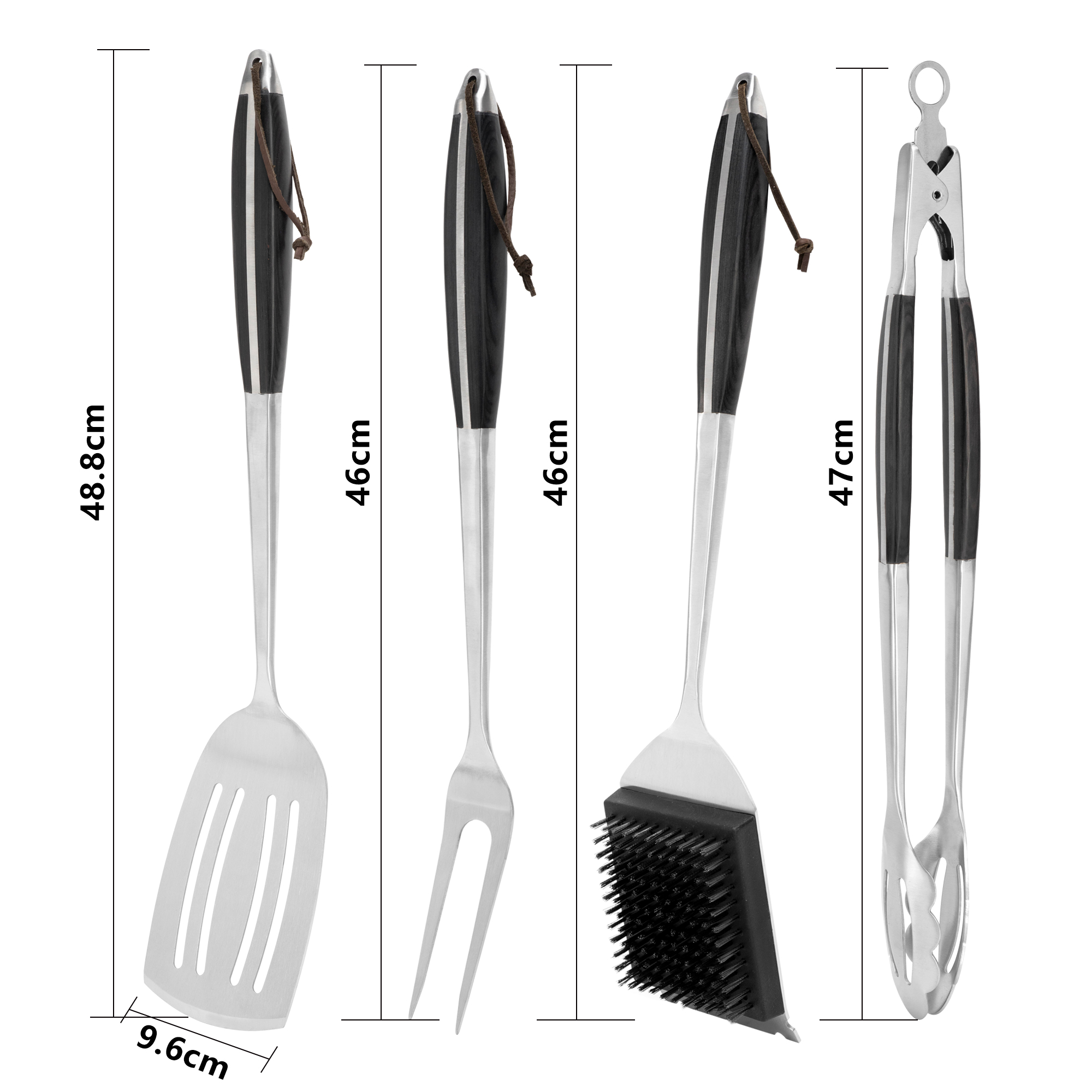 Black pakka wood tool set