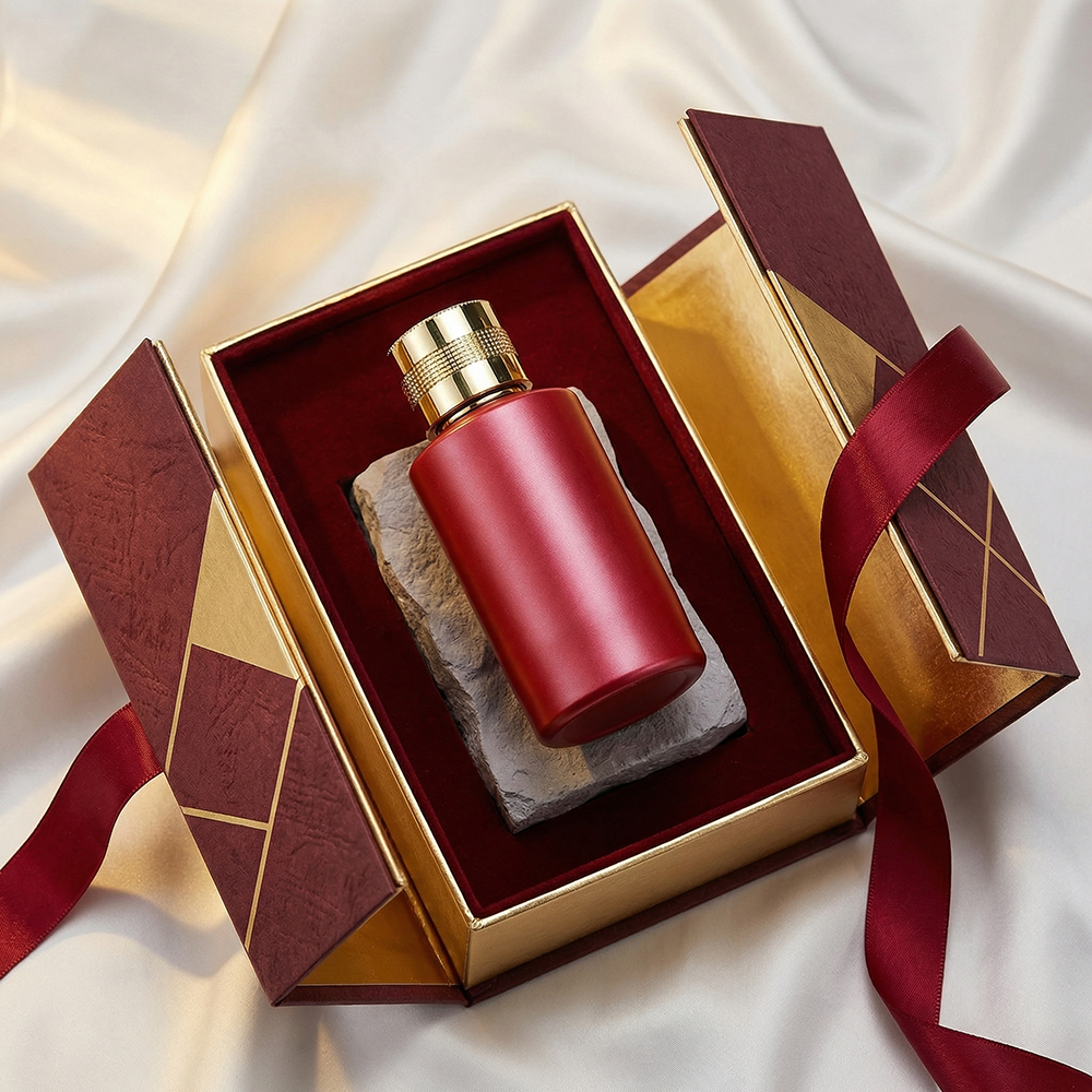 Luxury 100ml Frost Cylinder Glass Perfume Bottle