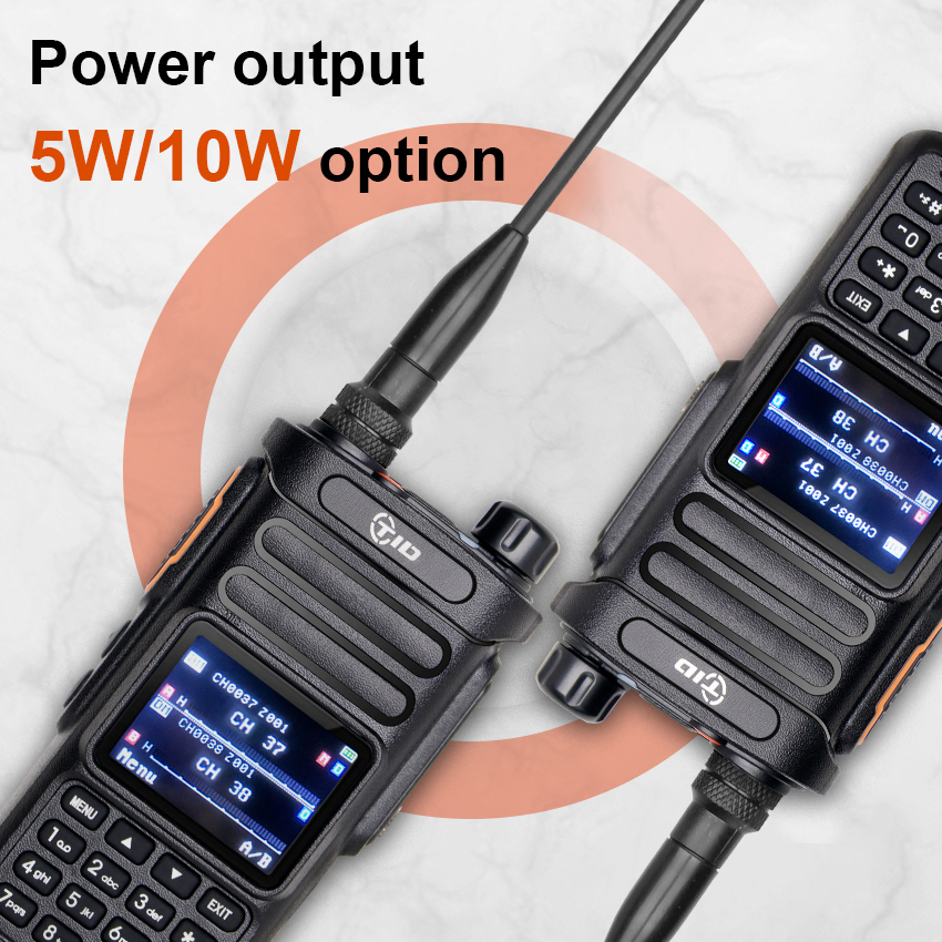 TID TD-DP738 CE/RoHS Long Range DMR Two Way Communication Radio Digital VHF UHF Walkie Talkie