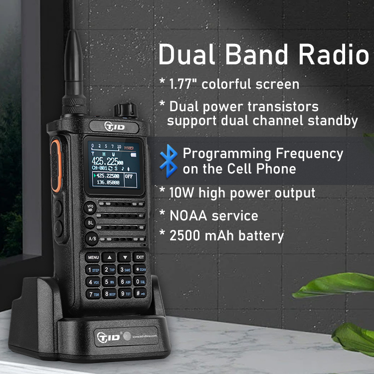TID TD-H8 10W HIgh Power Analog Dual-band Radio Portable Long Range Walkie Talkie