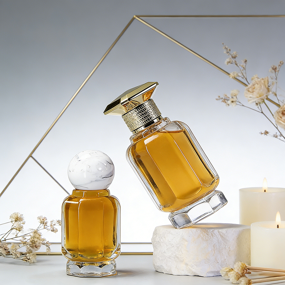 50ml/100ml Luxury Cylinder Glass Perfume Bottles
